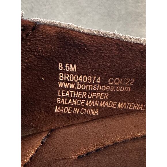 BORN Women's 8.5 Suede Heeled Mule Grayish Blue Slip On Comfort Shoe - Picture 3 of 8